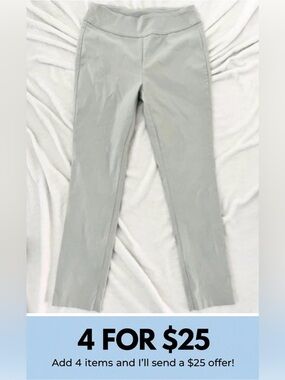 La Contemporaine Sage Business Casual Pull-On Pants Trousers Size 6